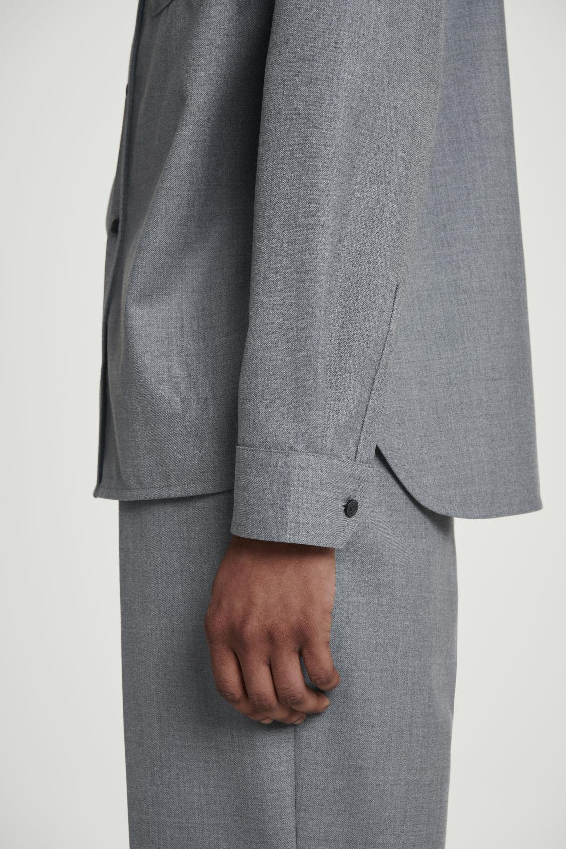 RELAXED WOOL-BLEND UTILITY SHIRT Product Image