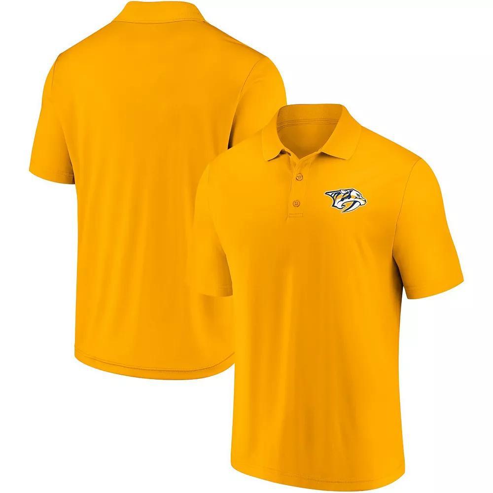 Men's Fanatics Branded Gold Nashville Predators Winning Streak Polo, Size: Large, Pdt Gold Product Image