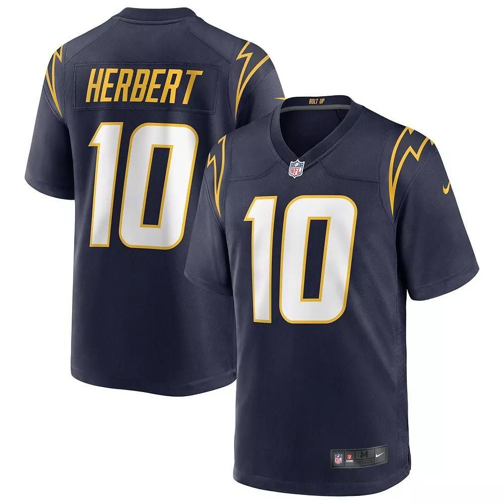 Men's Nike Justin Herbert Navy Los Angeles Chargers Alternate Game Jersey, Size: XL, Blue Product Image