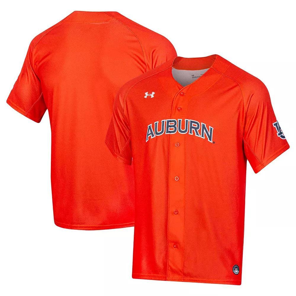 Men's Under Armour Orange Auburn Tigers Replica Baseball Jersey, Size: 2XL Product Image