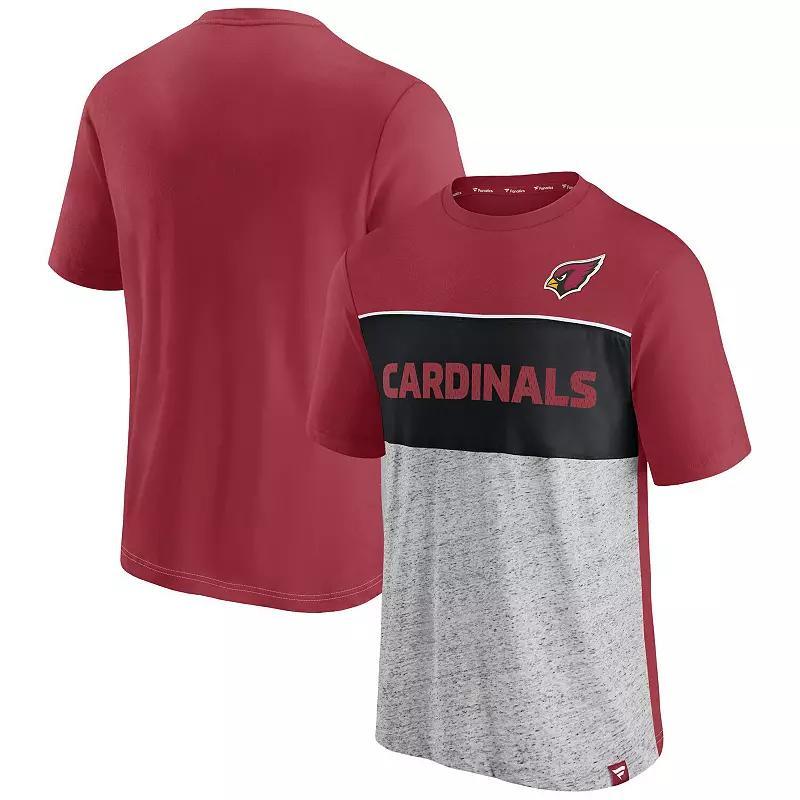 Men's Fanatics Red Atlanta Falcons Colorblock T-Shirt, Size: 2XL Product Image