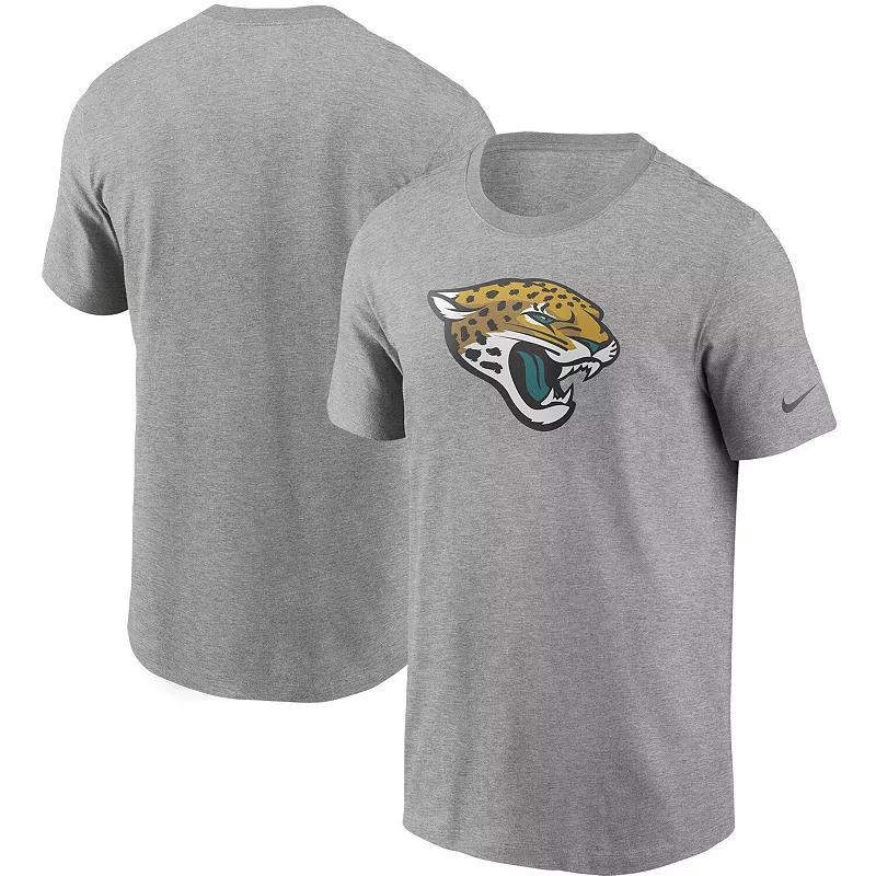 Mens Nike Heathered Gray Jacksonville Jaguars Primary Logo T-Shirt Product Image