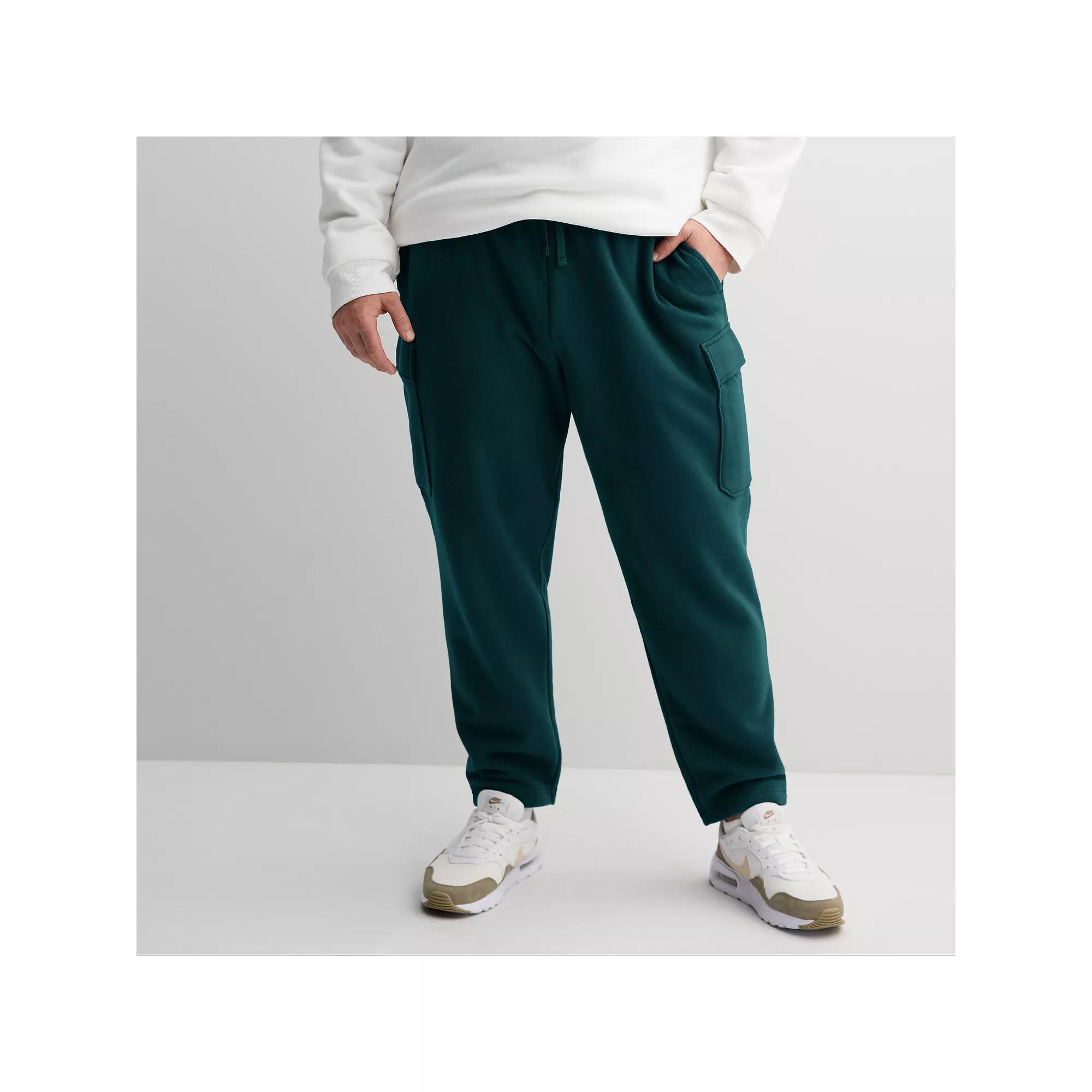 Big & Tall Tek Gear® Ultra Soft Tapered Cargo Pants, Men's, Size: XXL Tall, Valiant Green Product Image