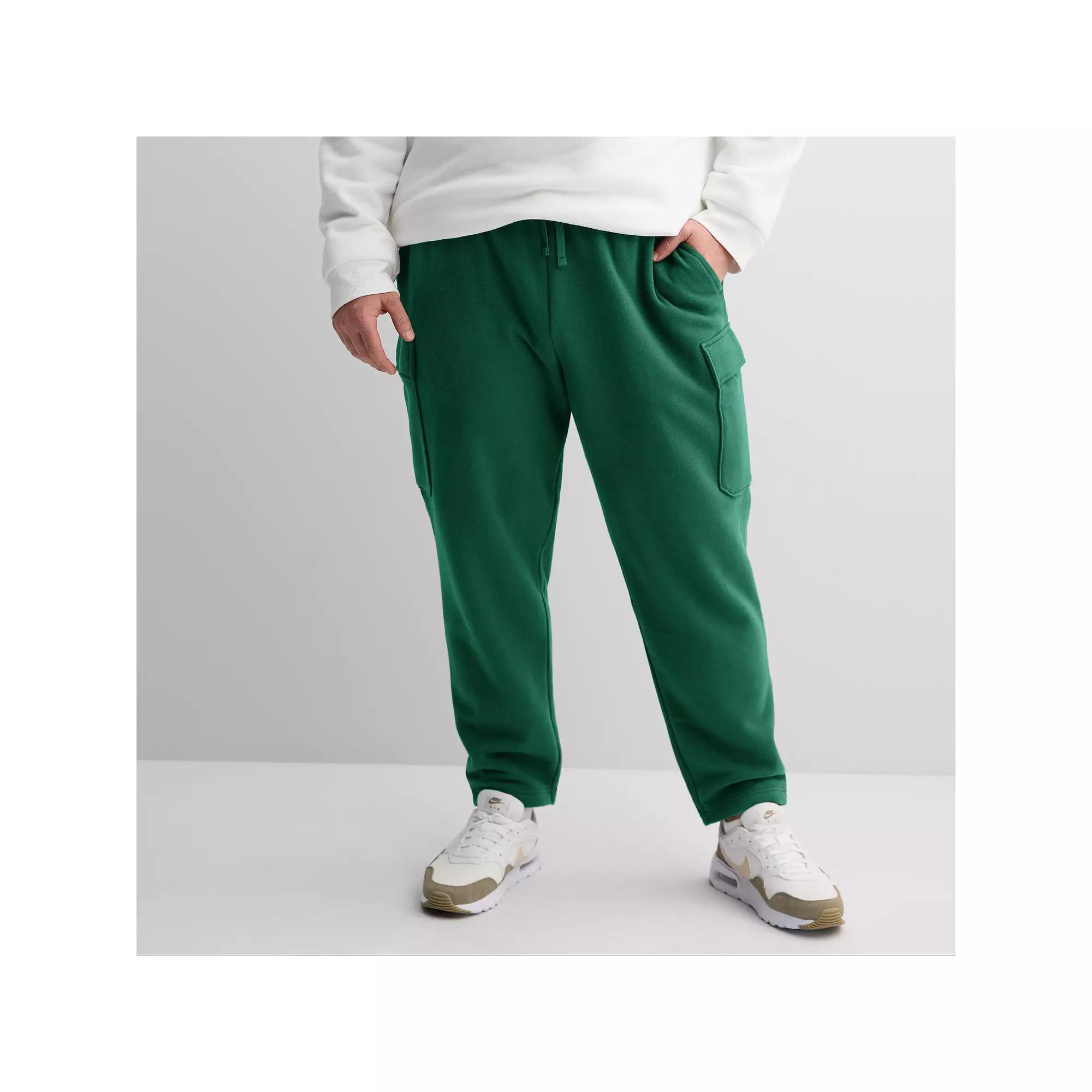 Big & Tall Tek Gear® Ultra Soft Tapered Cargo Pants, Men's, Size: XXL Tall, Valiant Green Product Image