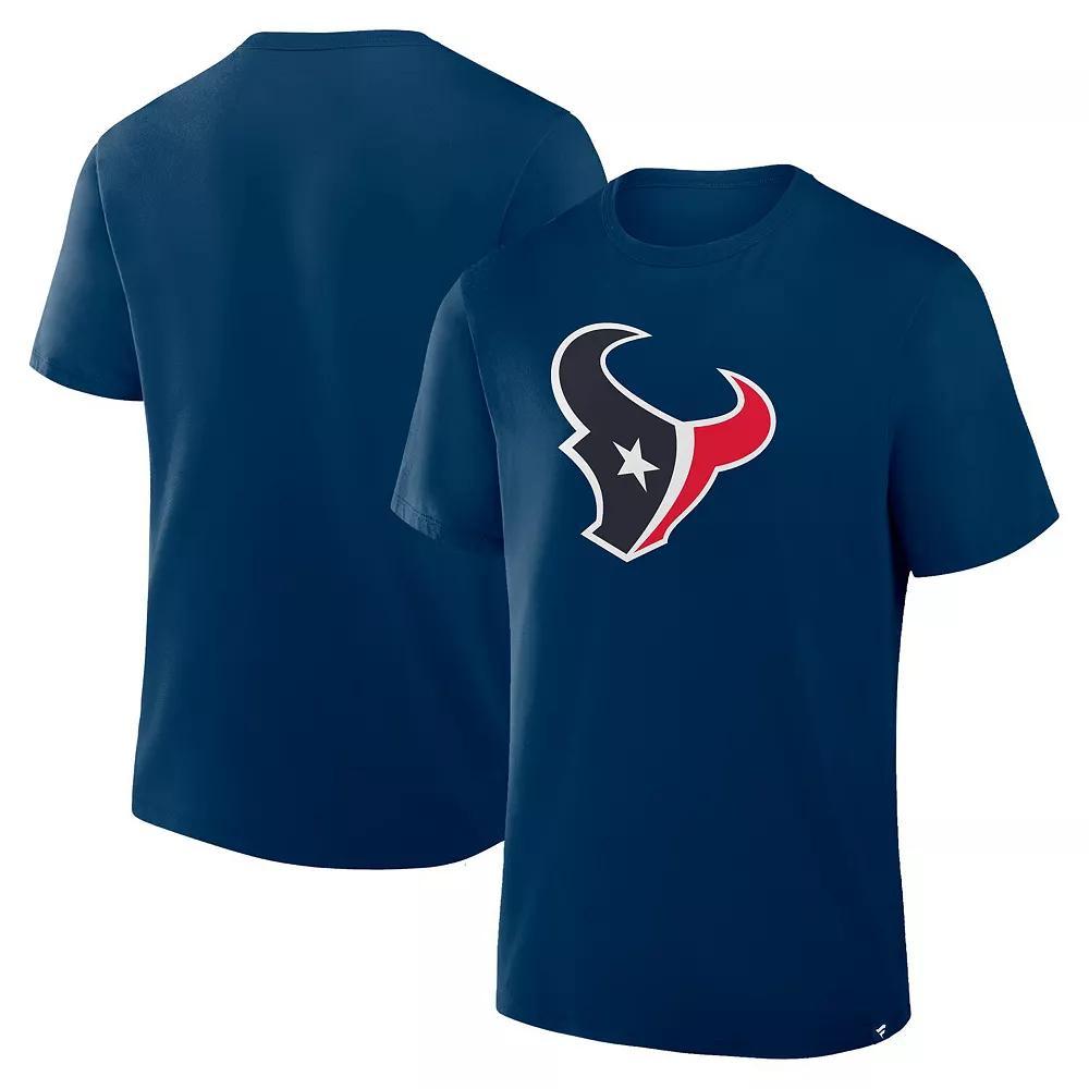 Men's Fanatics  Navy Houston Texans Legacy Cotton T-Shirt, Size: Large, Blue Product Image