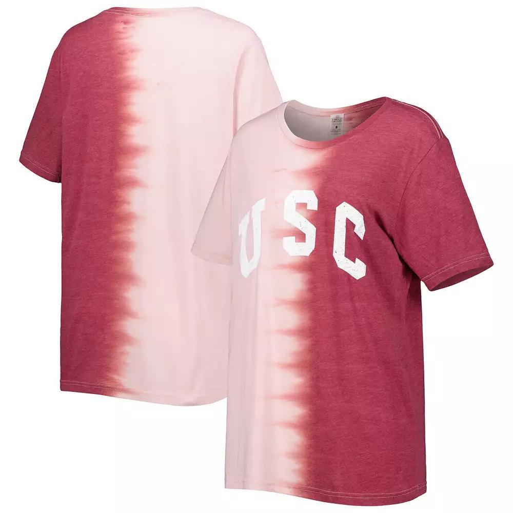 Women's Gameday Couture Cardinal USC Trojans Find Your Groove Split-Dye T-Shirt, Size: Large, Red Product Image