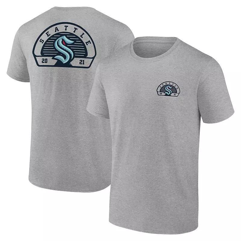 Men's Fanatics Gray Seattle Kraken Valor T-Shirt, Size: Large, Krk Grey Product Image