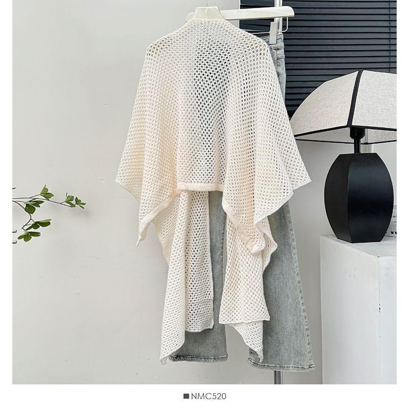 Convertible Open-Knit Cardigan Product Image