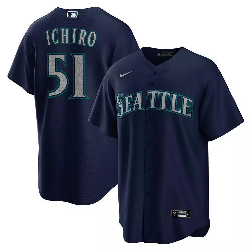 Men's Nike Ken Griffey Jr. Navy Seattle Mariners Alternate Replica Player Jersey, Size: XL, Blue Product Image
