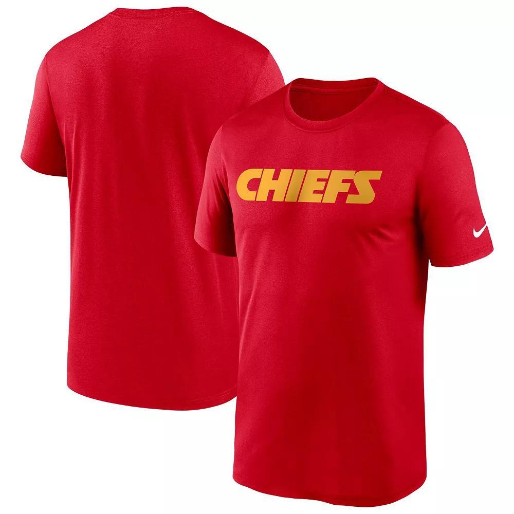 Men's Nike Red Kansas City Chiefs Wordmark Legend T-Shirt, Size: Medium Product Image