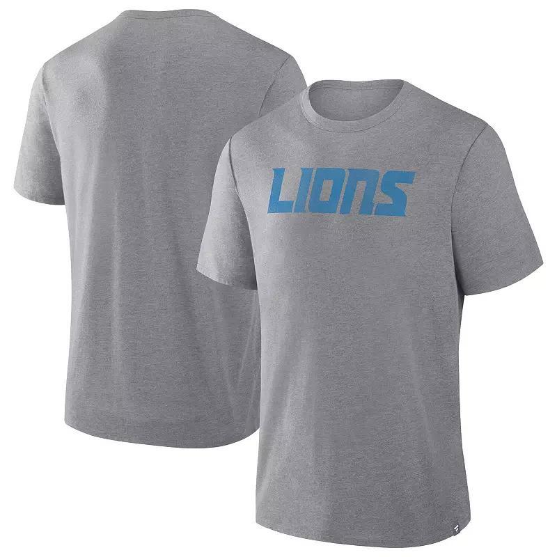 Men's Fanatics  Heather Gray Minnesota Vikings Tri-Blend T-Shirt, Size: Small, Grey Product Image