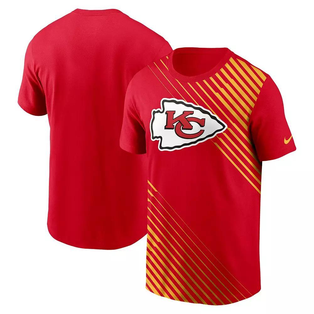 Men's Nike  Red Kansas City Chiefs Yard Line Fashion Asbury T-Shirt, Size: Large Product Image