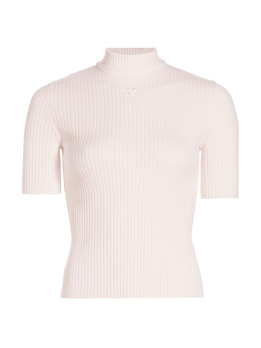 Womens Reedition Rib-Knit Blouse Product Image