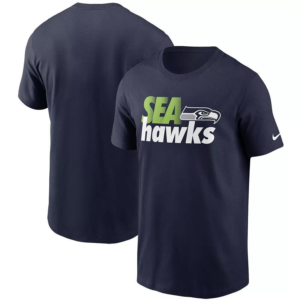 Men's Nike College Navy Seattle Seahawks Hometown Collection Team T-Shirt, Size: Small, Blue Product Image