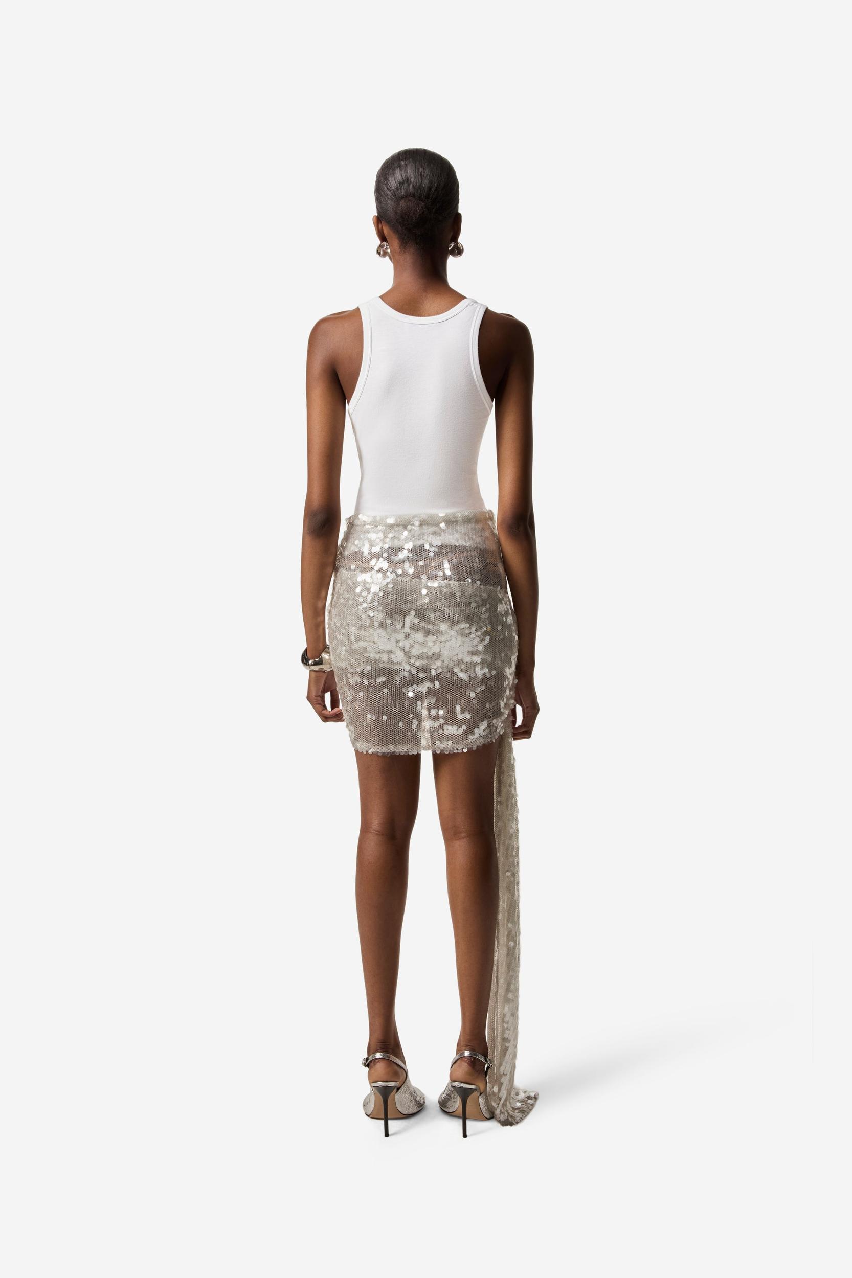 Knotted Sequins Skirt Product Image
