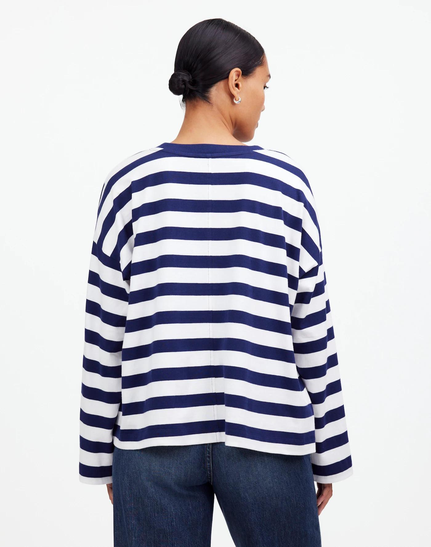 Oversized Long-Sleeve Crewneck Tee Product Image