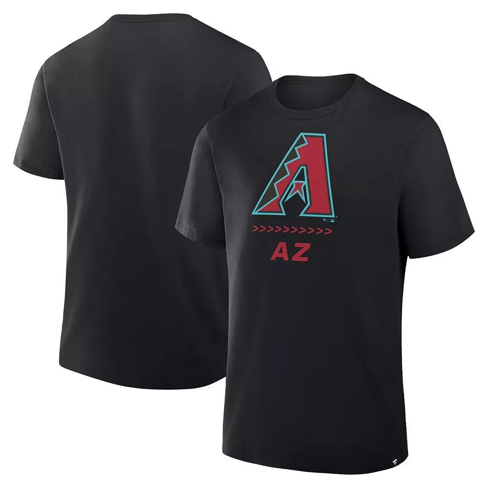 Men's Fanatics Black Arizona Diamondbacks Clubhouse Legacy Side Swipe T-Shirt, Size: 2XL Product Image