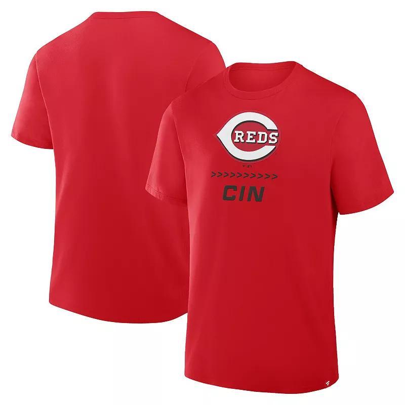 Men's Fanatics Red Cincinnati Reds Clubhouse Legacy Side Swipe T-Shirt, Size: Large, Red Red Product Image