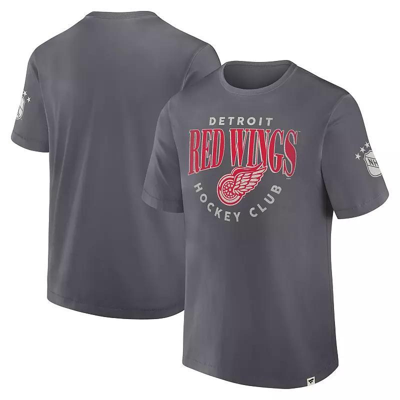 Men's Fanatics Gray Detroit Red Wings Decades Collection Made To Last T-Shirt, Size: XL, Grey Product Image