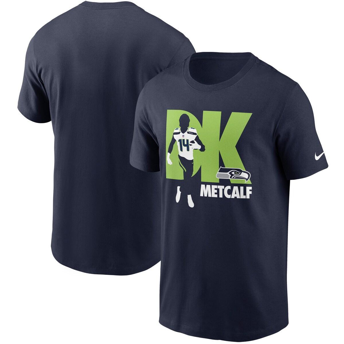 Men's Nike DK Metcalf College Navy Seattle Seahawks Player Graphic T-Shirt, Size: Large, Blue Product Image