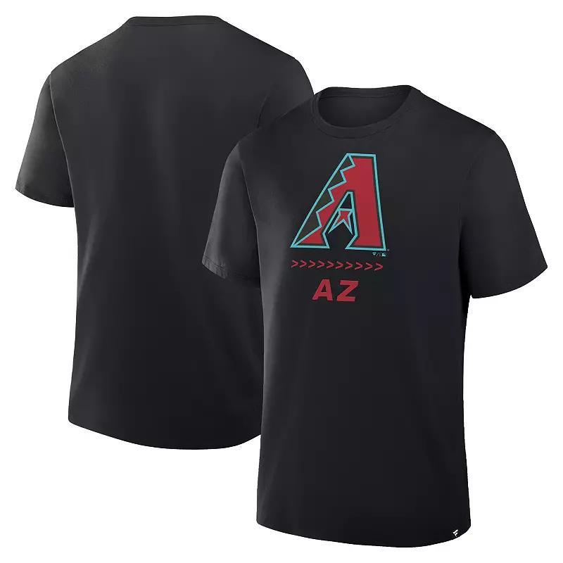 Men's Fanatics Black Arizona Diamondbacks Clubhouse Legacy Side Swipe T-Shirt, Size: 2XL Product Image