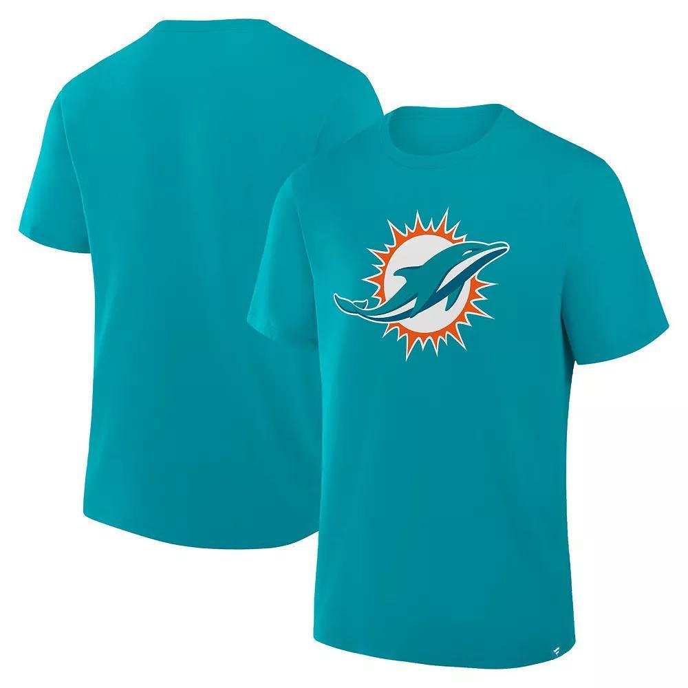 Men's Fanatics  Aqua Miami Dolphins Legacy Cotton T-Shirt, Size: 2XL, Turquoise A Product Image