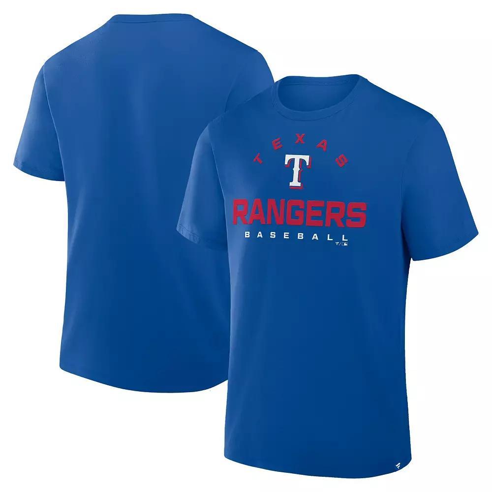 Men's Fanatics Royal Texas Rangers Clubhouse Legacy Primary Play T-Shirt, Size: 2XL, Blue Product Image