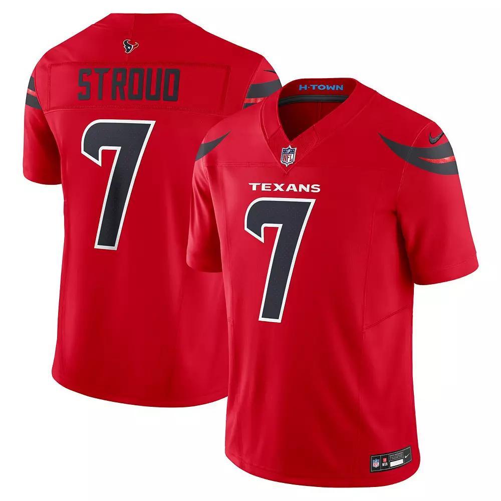 Men's Nike C.J. Stroud Red Houston Texans Alternate Vapor F.U.S.E. Limited Jersey, Size: Small Product Image