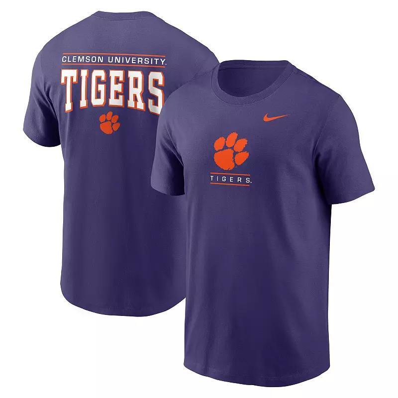 Men's Nike Purple Clemson Tigers 2-Hit T-Shirt, Size: 2XL Product Image