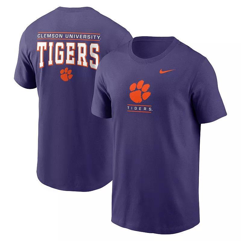Men's Nike Purple Clemson Tigers 2-Hit T-Shirt, Size: 2XL Product Image