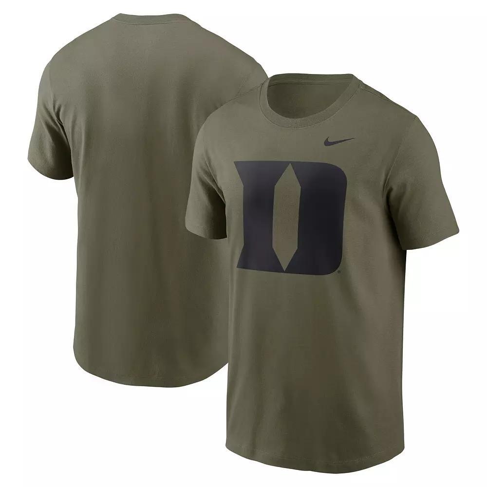 Men's Nike Olive Duke Blue Devils 2024 Military Appreciation Tonal Logo Performance T-Shirt, Size: Large, Team Product Image