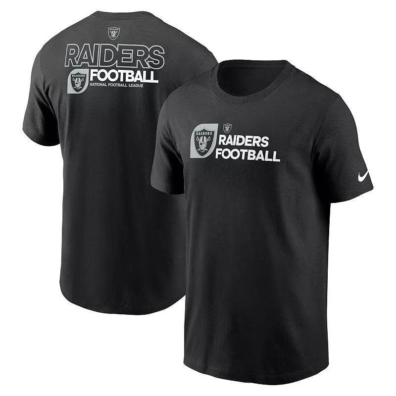Men's Nike Black Las Vegas Raiders Outline T-Shirt, Size: Large, Lvr Black Product Image