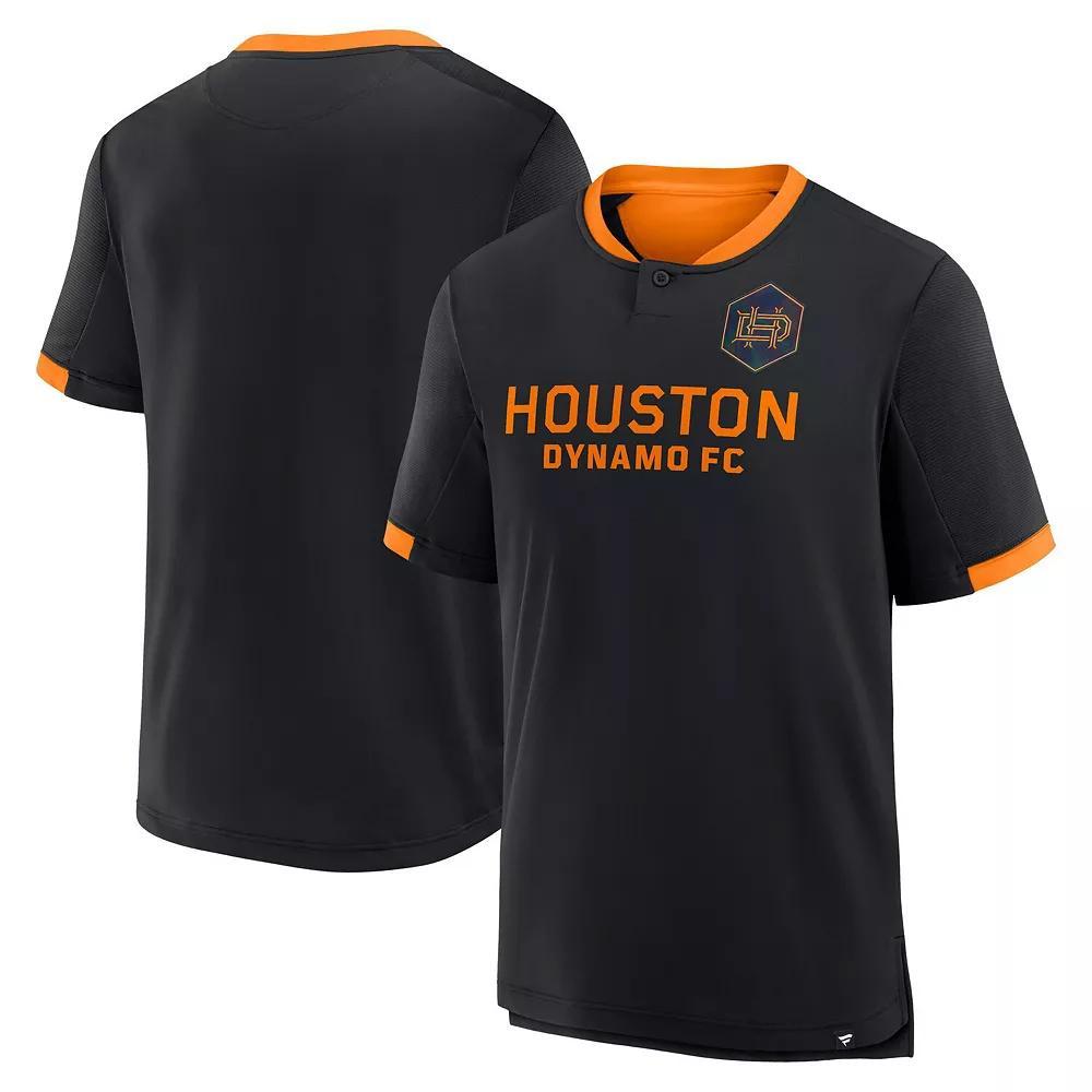 Men's Fanatics Black Houston Dynamo FC Stoppage Time Striker T-Shirt, Size: Medium, Dyn Black Product Image