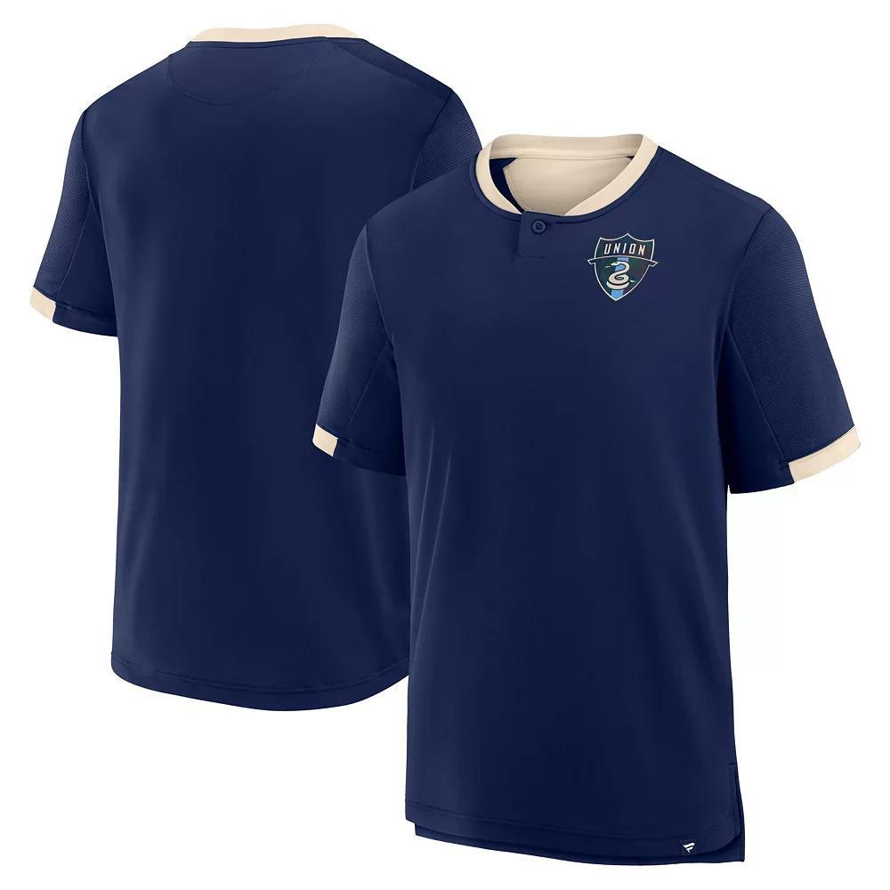 Men's Fanatics Navy Philadelphia Union Stoppage Time Striker T-Shirt, Size: Medium, Uni Blue Product Image