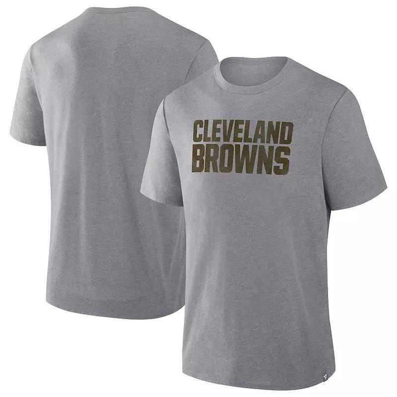 Men's Fanatics  Heather Gray Las Vegas Raiders Tri-Blend T-Shirt, Size: Large, Lvr Grey Product Image