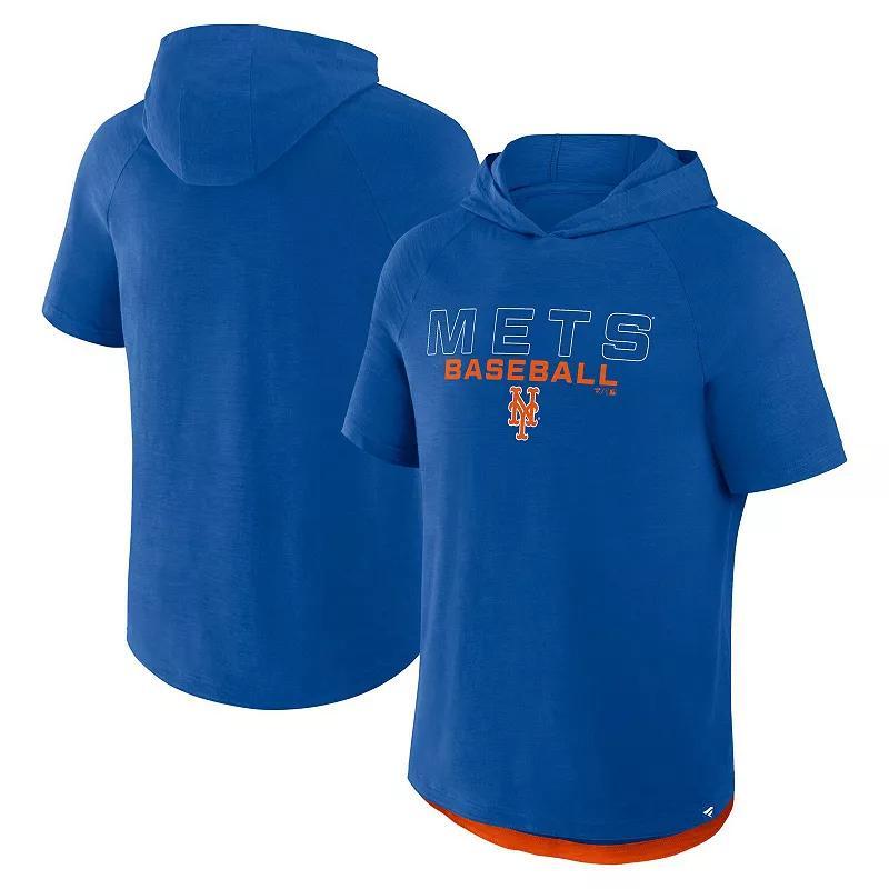 Men's Fanatics Navy Detroit Tigers Clubhouse Optimal Play Raglan Short Sleeve Pullover Hoodie, Size: Small, Blue Product Image