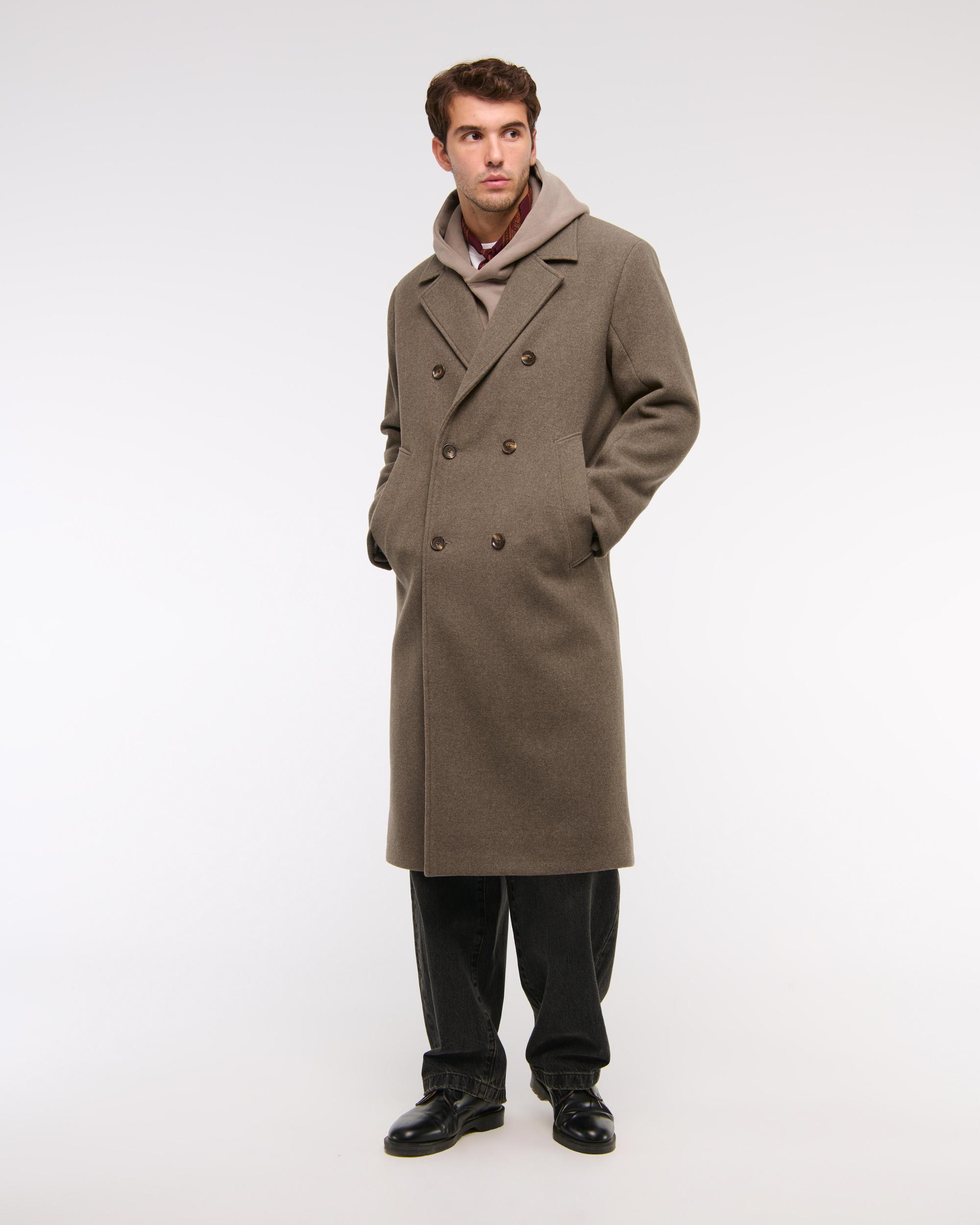 Double-Breasted Long Coat Product Image