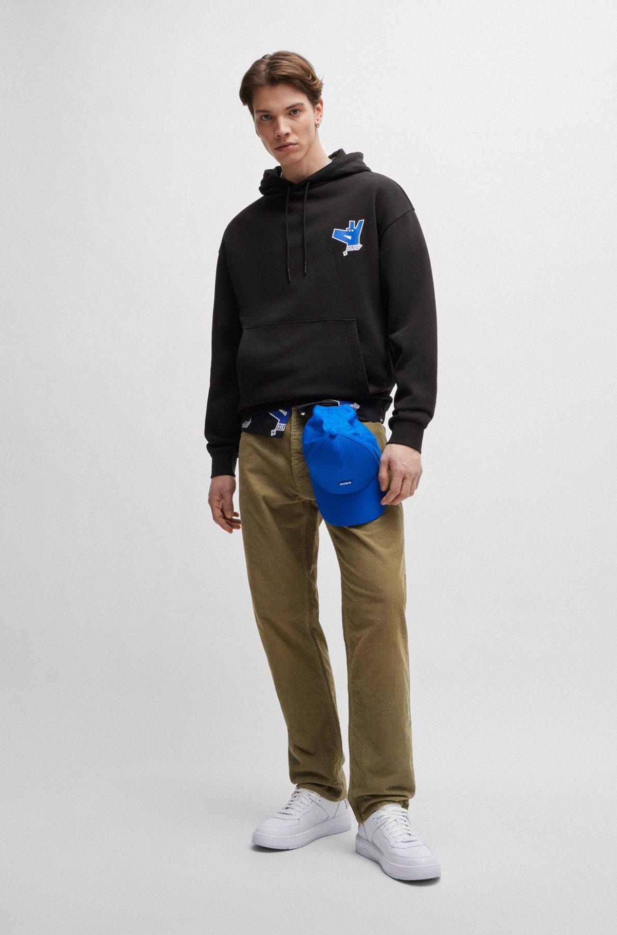 Cotton-terry hoodie with new-season logo artwork Product Image