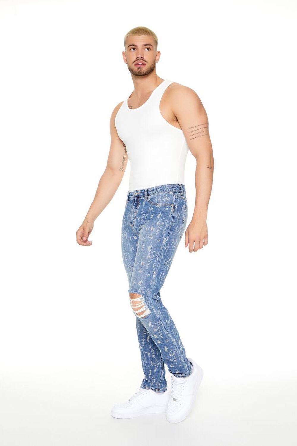 Destroyed Slim-Fit Jeans | Forever 21 Product Image