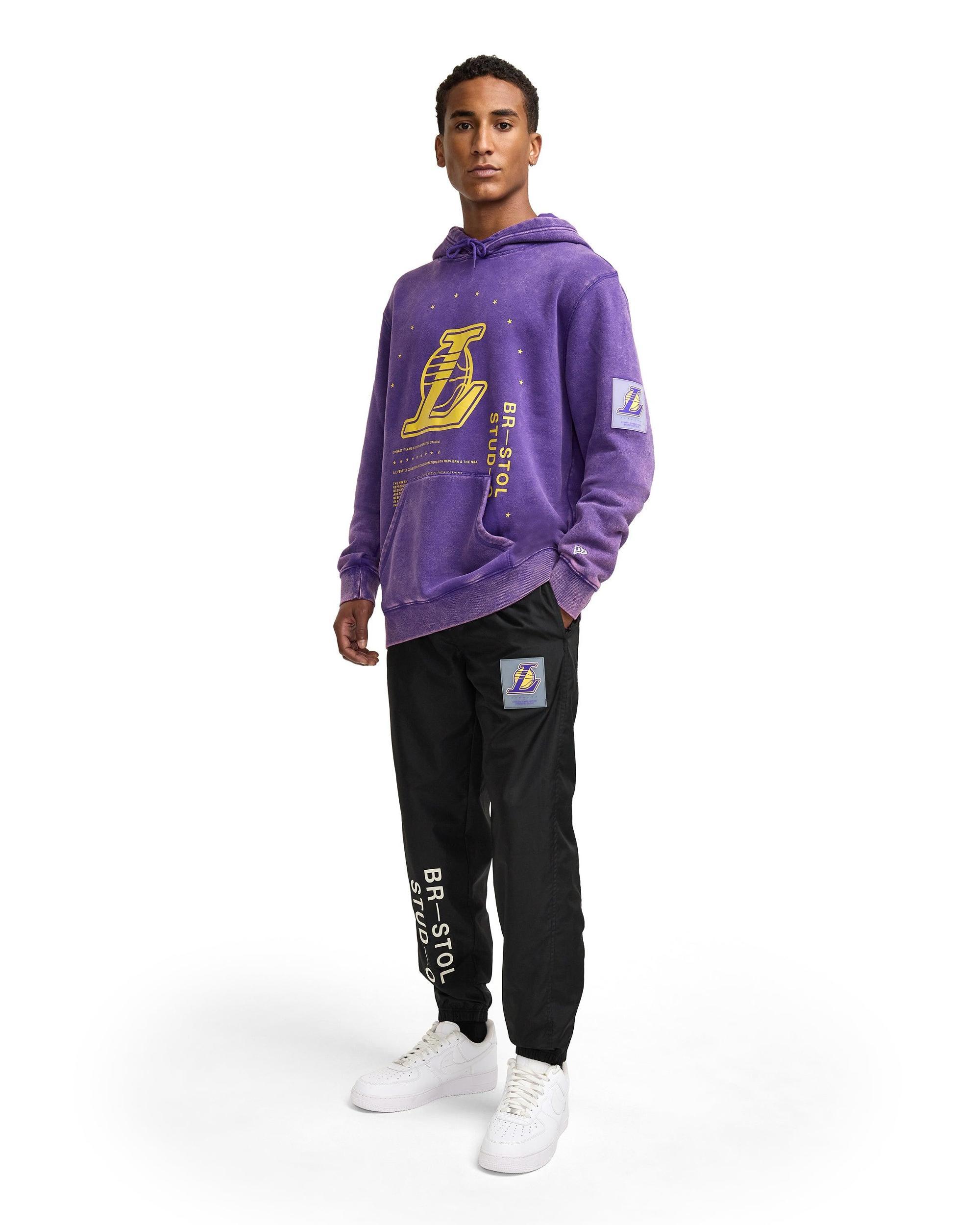 Bristol x Los Angeles Lakers Black Track Pants Male Product Image