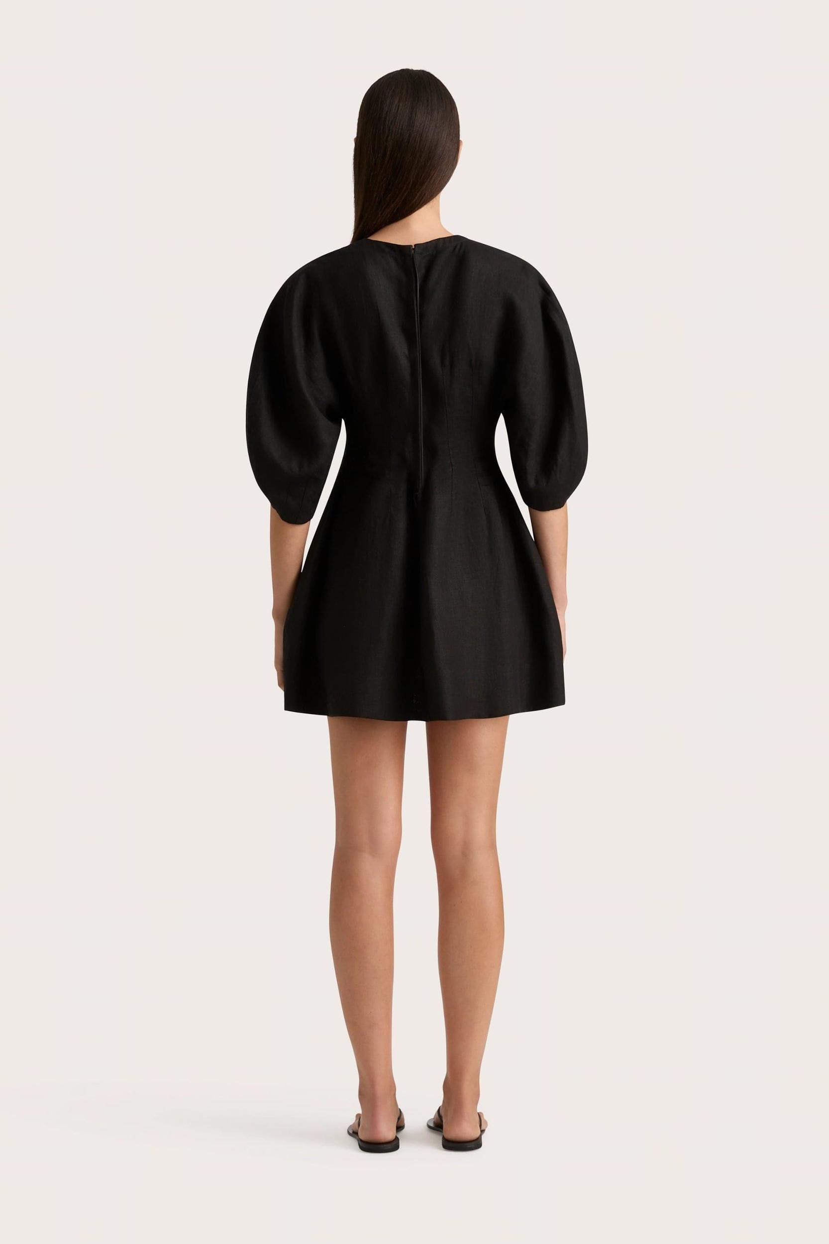 Soleil Mini Dress Black - Final Sale Product Image
