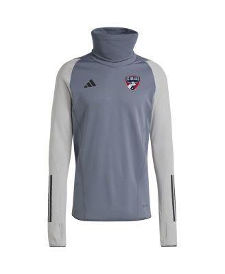 Men's adidas Gray FC Dallas Warm Raglan COLD.RDY Top, Size: XL, Fcd Grey Product Image