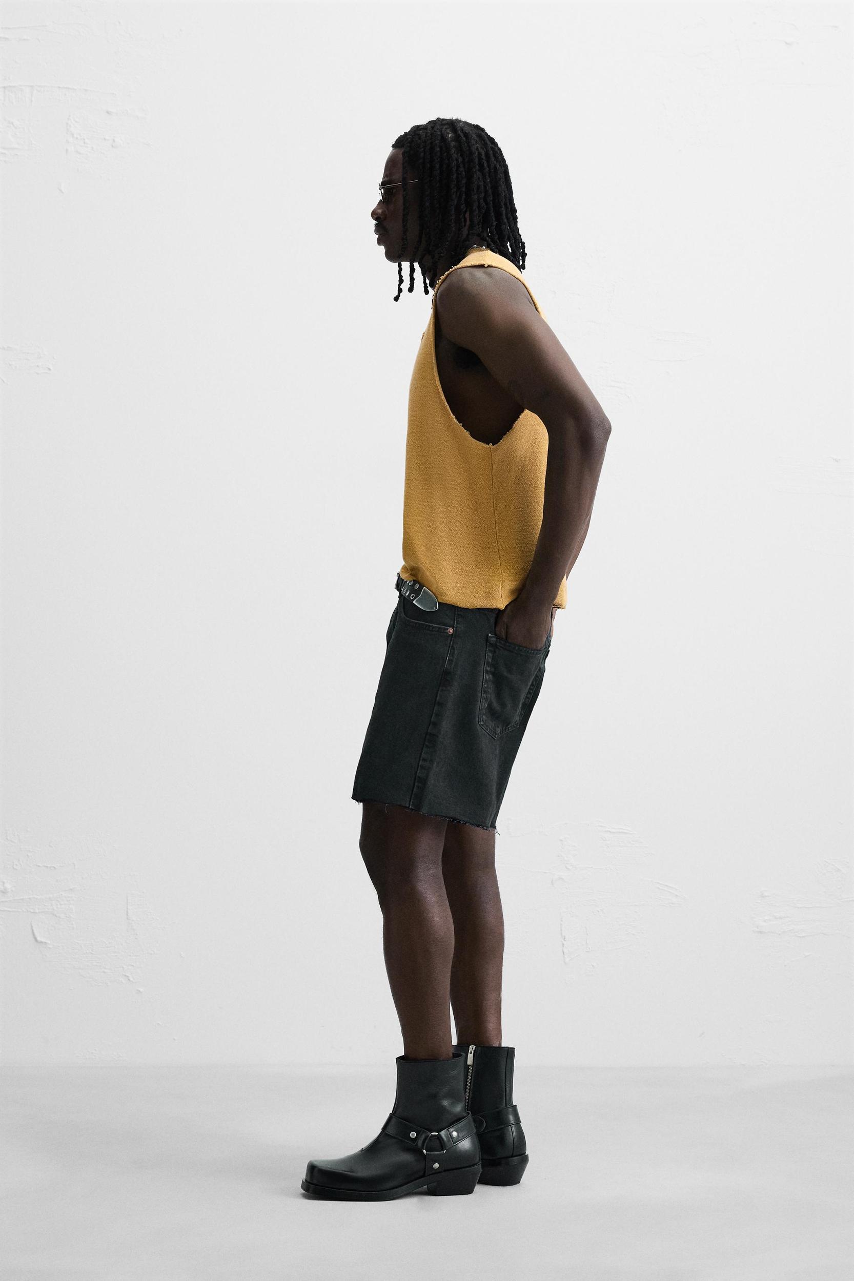 DENIM MINI SHORTS Product Image