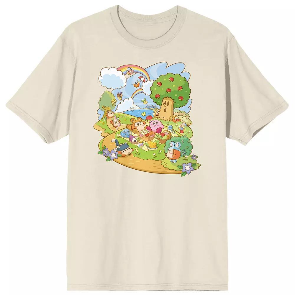 Men's Kirby Pupupu Picnic Tee, Size: Medium, White Product Image