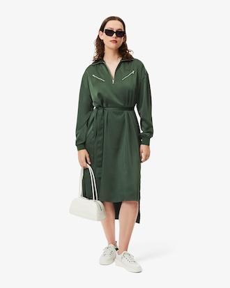 Women's Long Sleeve Belted Dress Product Image