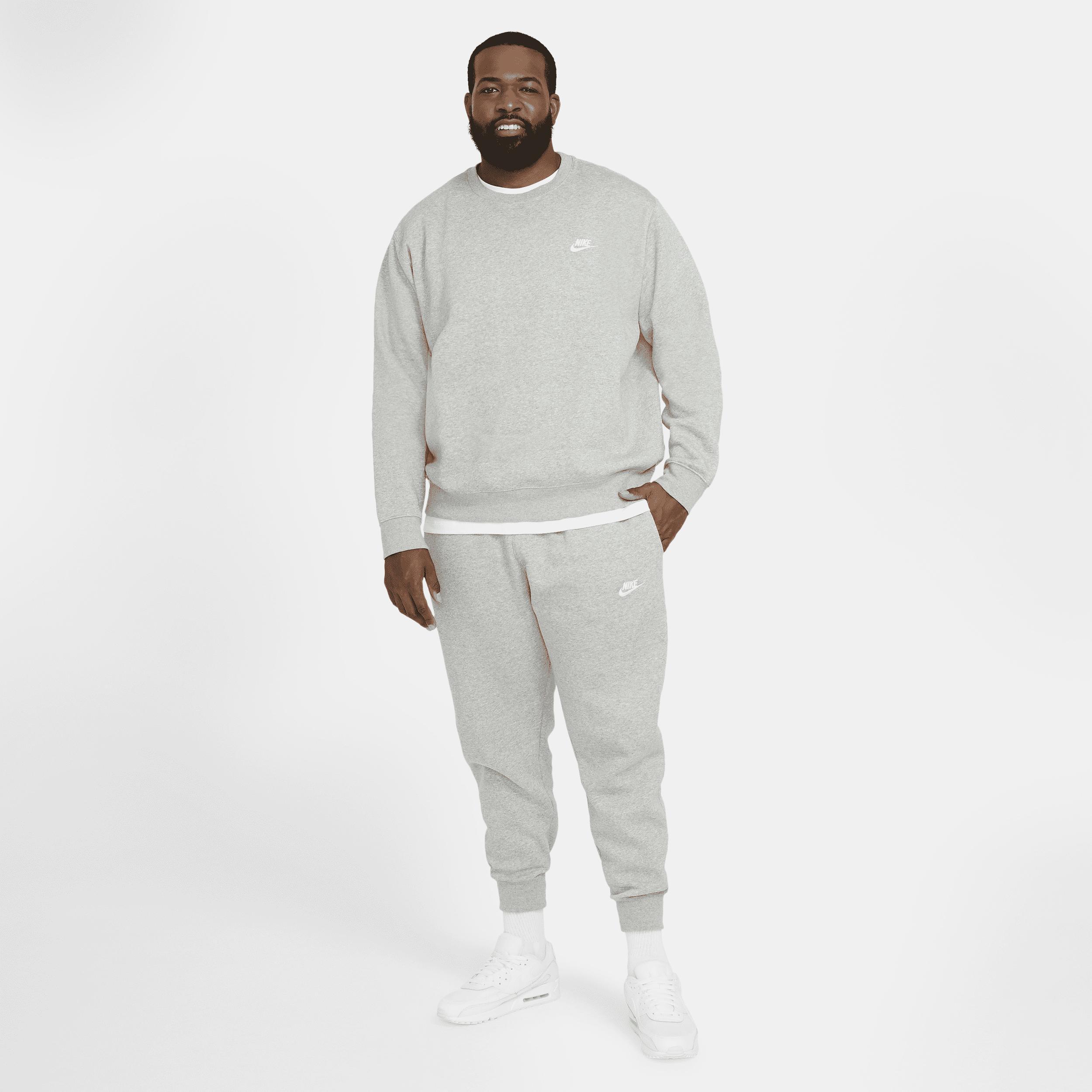 Nike Men's Club Crewneck Sweatshirt in Khaki/White at Nordstrom, Size Small Product Image