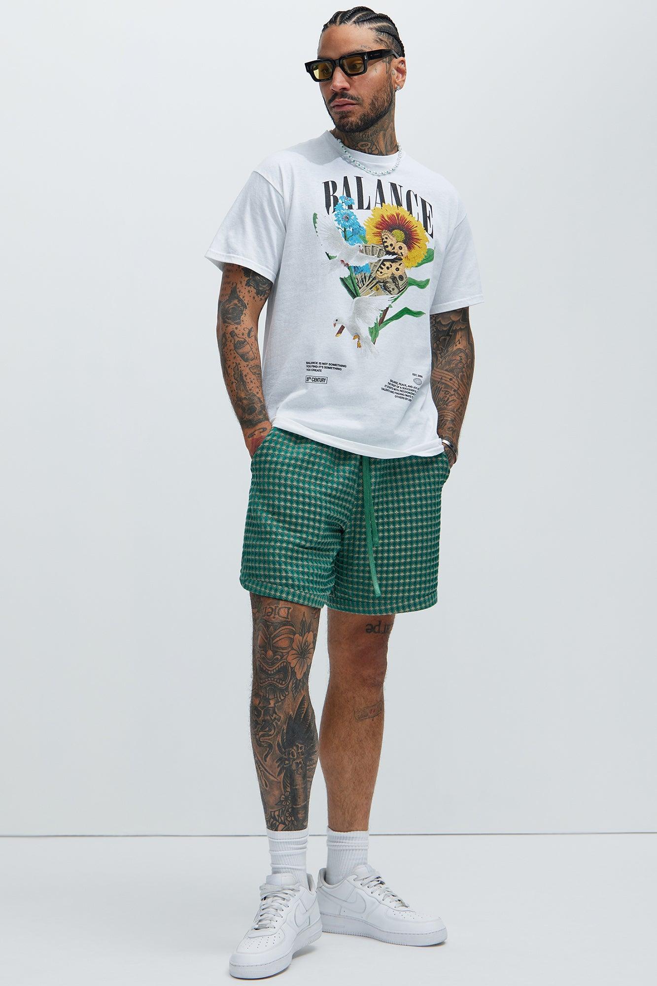 Balance Your Life Short Sleeve Tee - White Product Image