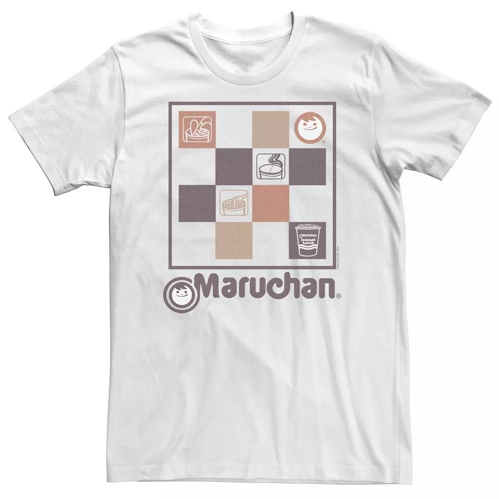 Big & Tall Maruchan Checkered Board Icon Tee, Men's, Size: 4XL, White Product Image