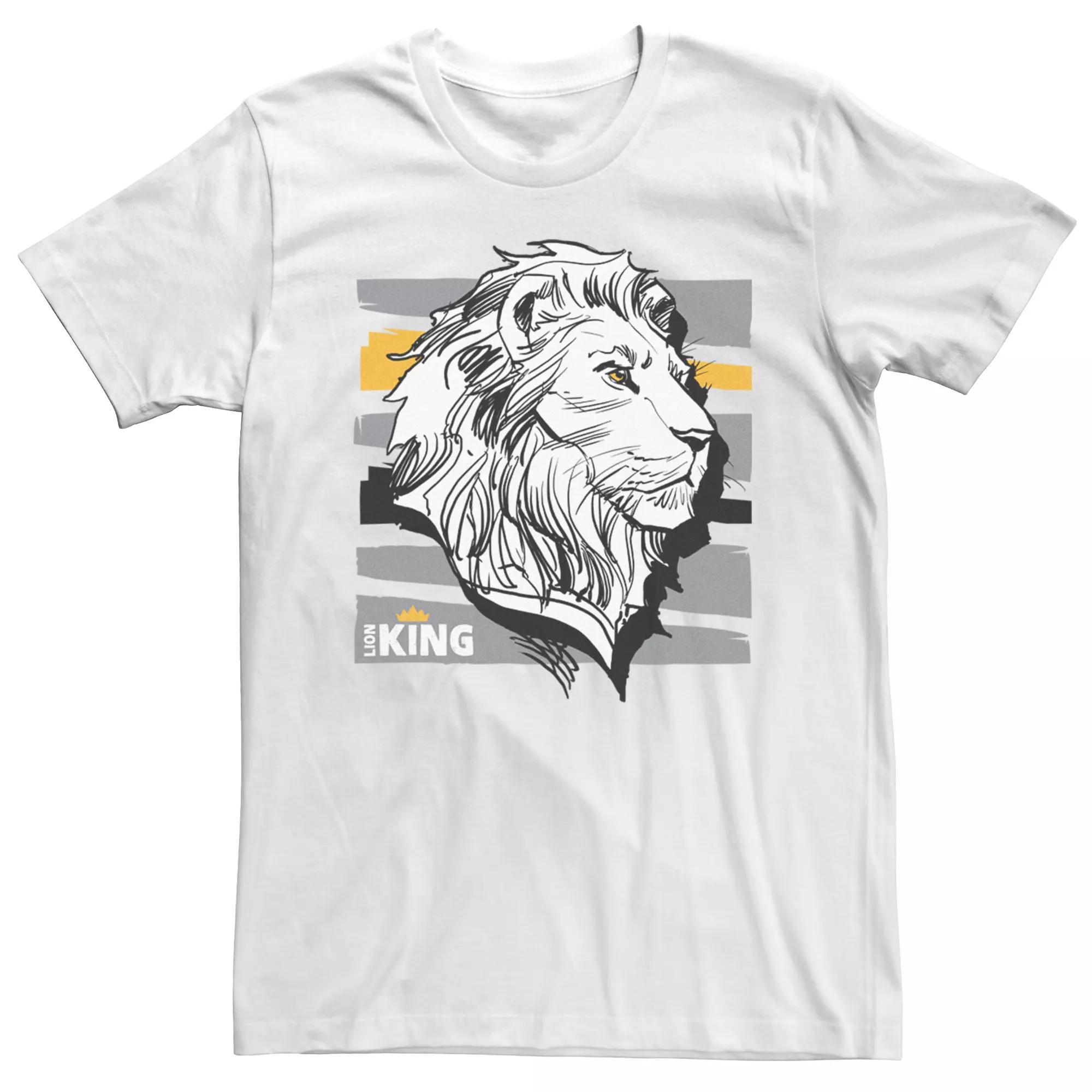 Disney's The Lion King Men's Mufasa Graphic Tee, Size: XXL, White Product Image