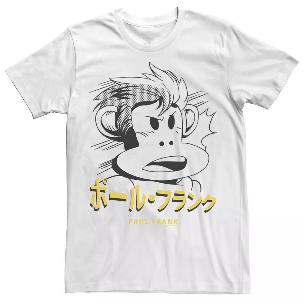 Men's Paul Frank Kanji Style Portrait Sketch Tee, Size: Small, White Product Image